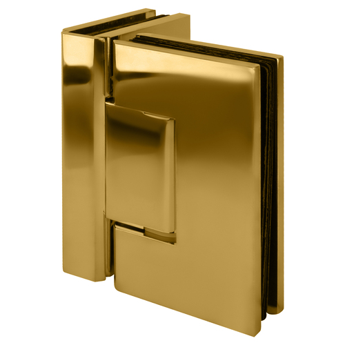 Designer Series Glass To Glass Door Hinge 90 Degree Polished Brass