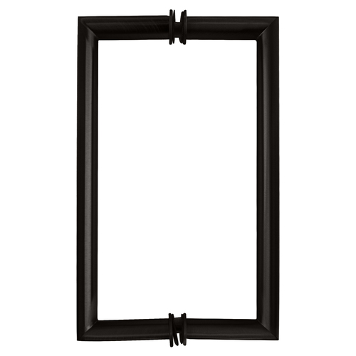 CRL RM8X80RB 8" Oil Rubbed Bronze RM Series Flat Outside Surface/Round Tubing Inside Back-to-Back Pull Handle