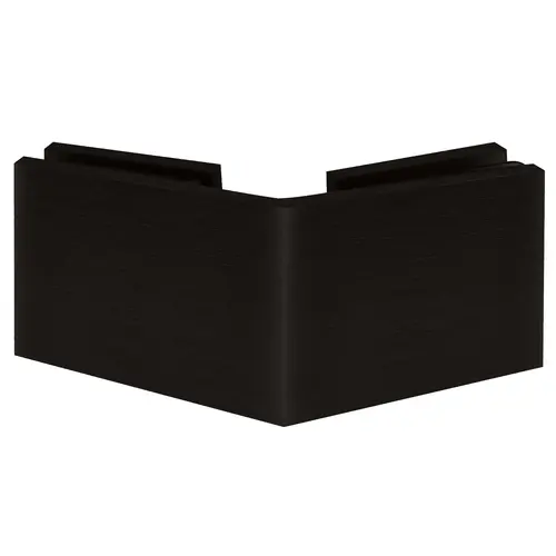 Oil Rubbed Bronze Square 135 Degree Glass-to-Glass Clamp