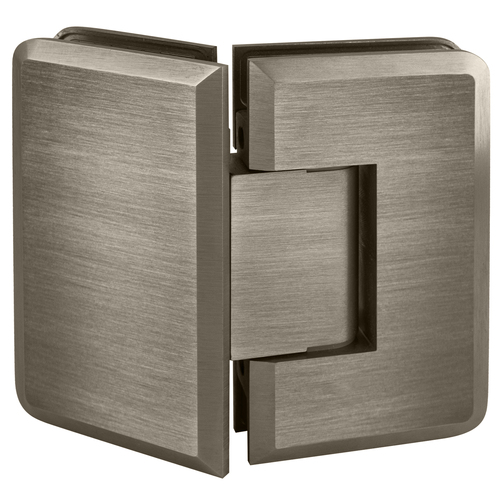 Majestic Series Glass-To-Glass Mount Hinge 135 Degree Brushed Pewter