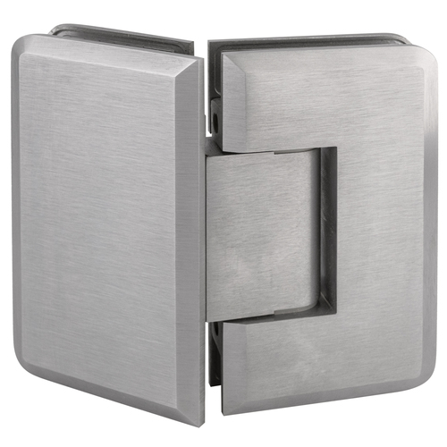 Brixwell H-MB135GTG-SC Majestic Series Glass-To-Glass Mount Hinge 135 Degree Satin-Chrome