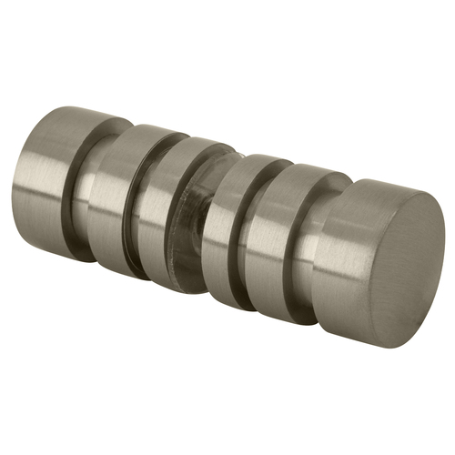 Brushed Nickel Junior Contemporary Style Back-to-Back Shower Door Knobs