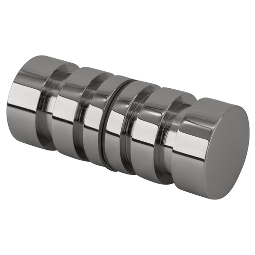 Polished Chrome Junior Contemporary Style Back-to-Back Shower Door Knobs