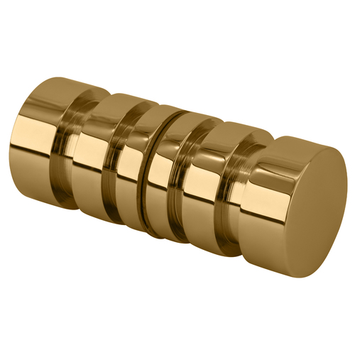 Gold Plated Junior Contemporary Style Back-to-Back Shower Door Knobs