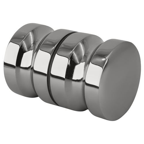 CRL SDK120CH Polished Chrome Euro Style Back-to-Back Shower Door Knobs