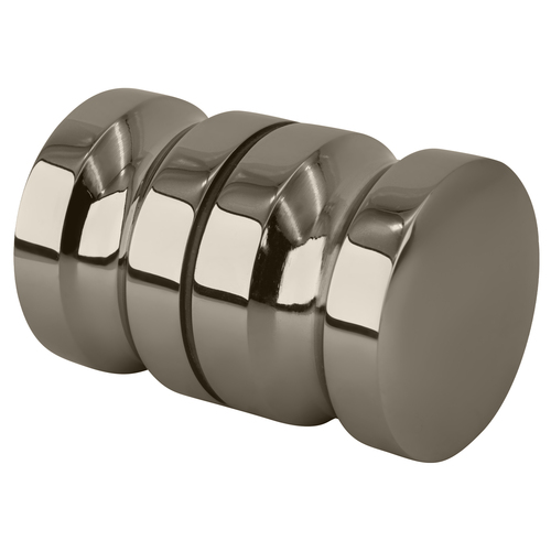 Polished Nickel Euro Style Back-to-Back Shower Door Knobs