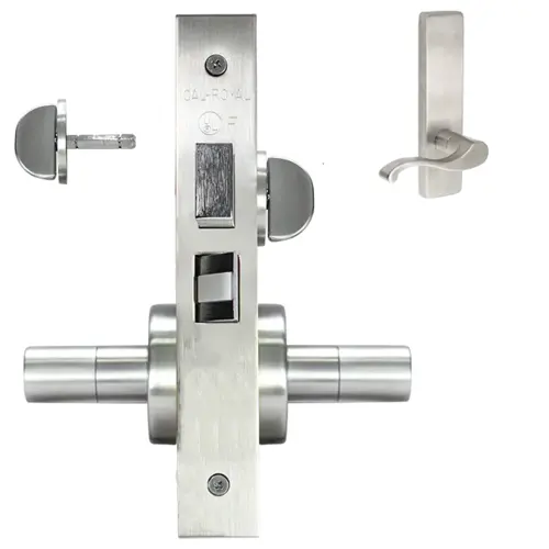 ESCUTCHEON PRIVACY MORT LOCK Satin brass