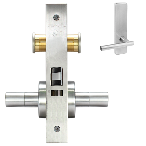 ESCUTCHEON PRIVACY MORT LOCK Satin brass