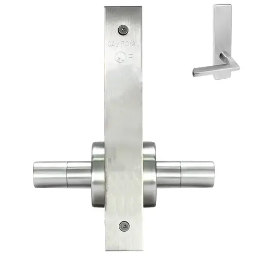 ESCUTCHEON DOUBLE FIXED DUMMY Satin chromium plated