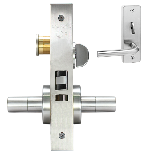 ESCUTCHEON ENTRANCE MORT LOCK Satin chromium plated