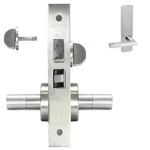 ESCUTCHEON PRIVACY MORT LOCK Satin chromium plated