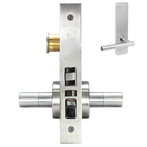 ESCUTCHEON PRIVACY MORT LOCK Bright chromium plated