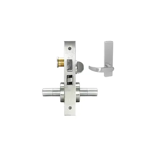 ESCUTCHEON CORRIDOR MORT LOCK Bright chromium plated