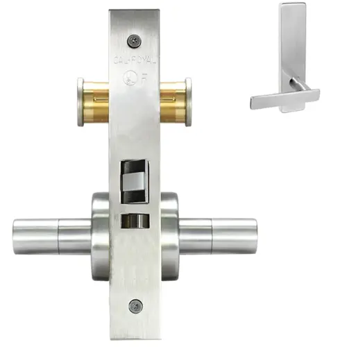 ESCUTCHEON PRIVACY MORT LOCK Satin chromium plated