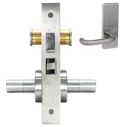 ESCUTCHEON STORE DOOR LOCK MO Bright chromium plated