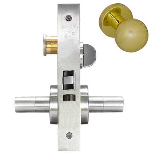 SECTIONAL ENTRANCE MORT LOCK Satin brass