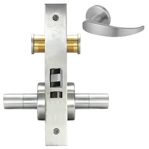 SECTIONAL PRIVACY MORT LOCK Bright brass