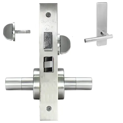 ESCUTCHEON PRIVACY MORT LOCK Satin brass