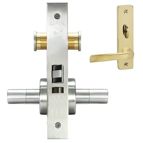 ESCUTCHEON INSTITUTION MORT L Satin brass