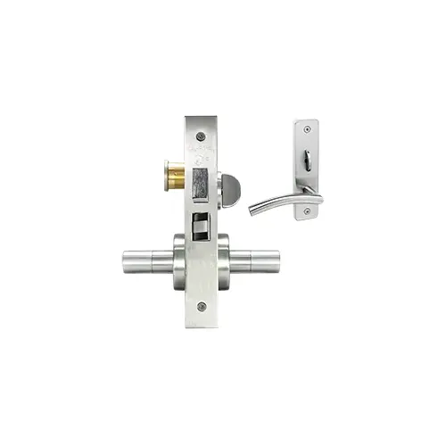 ESCUTCHEON CORRIDOR MORT LOCK Bright chromium plated