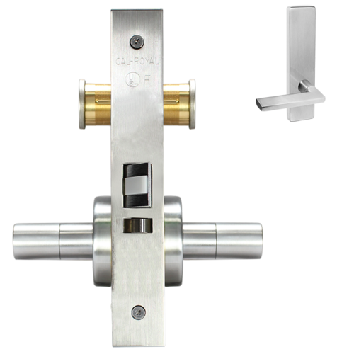 ESCUTCHEON PRIVACY MORT LOCK Satin chromium plated