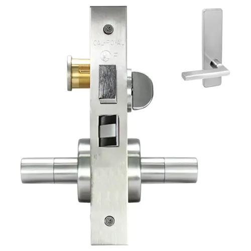 ESCUTCHEON CORRIDOR MORT LOCK Satin brass