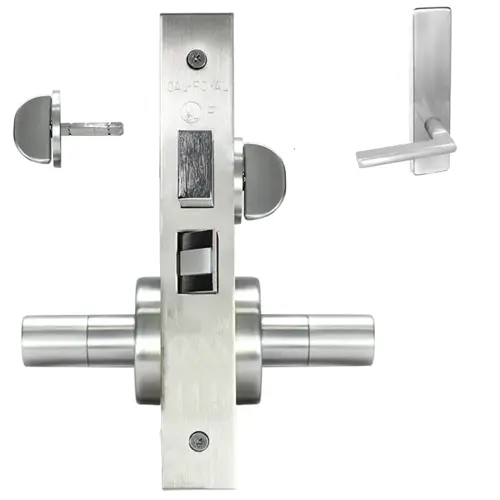 ESCUTCHEON PRIVACY MORT LOCK Satin chromium plated