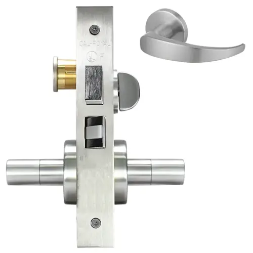 SECTIONAL CORRIDOR MORT LOCK Bright chromium plated