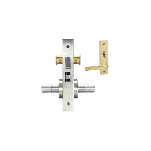 ESCUTCHEON STORE DOOR LOCK MO Bright brass