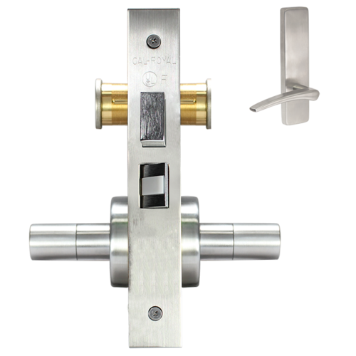 ESCUTCHEON STORE DOOR LOCK MO Bright chromium plated