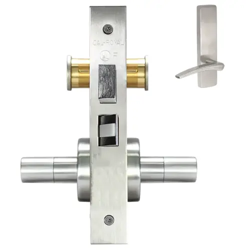 ESCUTCHEON STORE DOOR LOCK MO Satin chromium plated