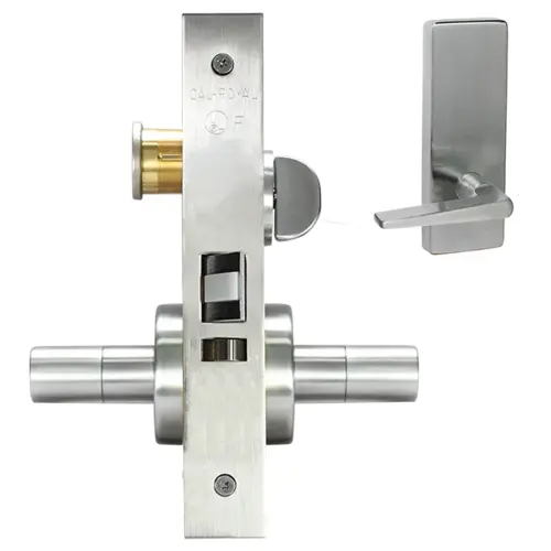 ESCUTCHEON ENTRANCE MORT LOCK Satin chromium plated