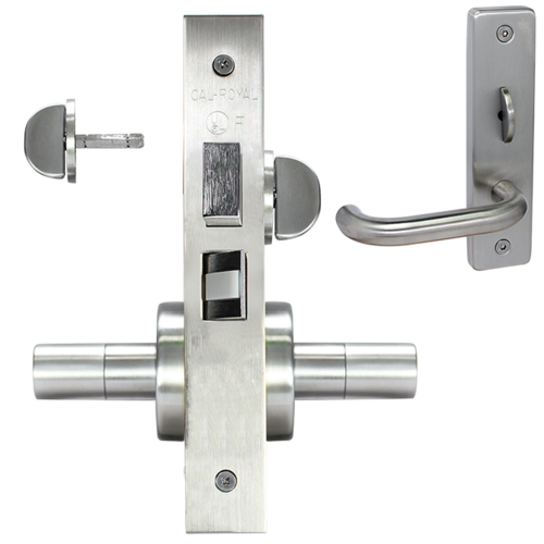 ESCUTCHEON PRIVACY MORT LOCK Satin brass