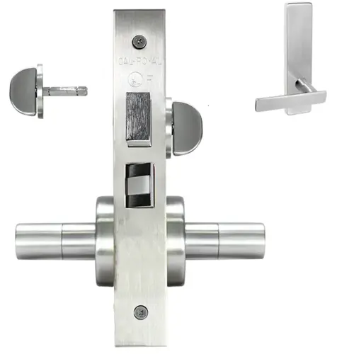 ESCUTCHEON PRIVACY MORT LOCK Satin chromium plated