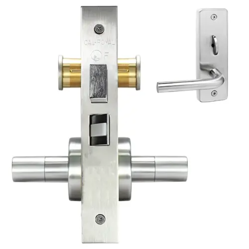 ESCUTCHEON STORE DOOR LOCK MO Bright chromium plated