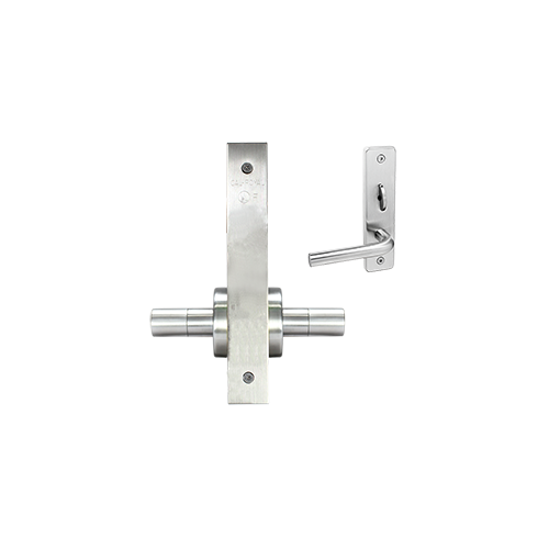 ESCUTCHEON DOUBLE FIXED DUMMY Satin chromium plated