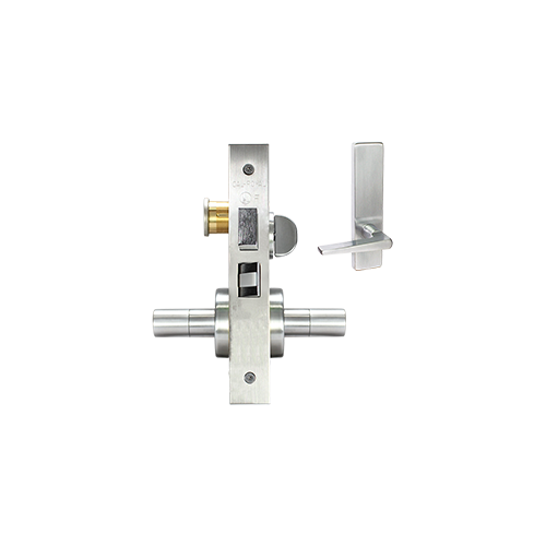 ESCUTCHEON CORRIDOR MORT LOCK Satin brass