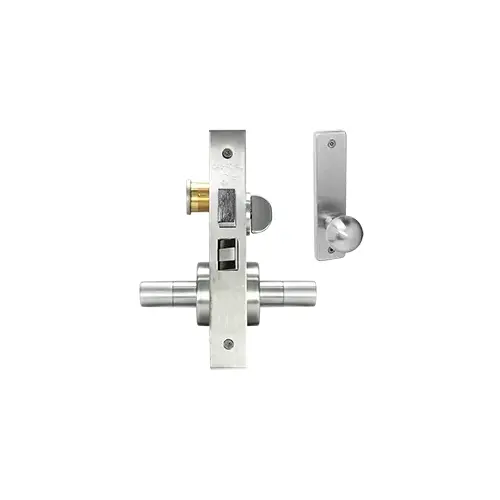 ESCUTCHEON CORRIDOR MORT LOCK Satin brass