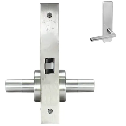 ESCUTCHEON PASSAGE MORT LOCK Satin chromium plated