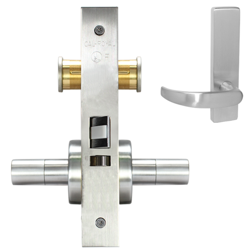 APARTMENT ENTRANCE MORTISE LOC Satin chromium plated