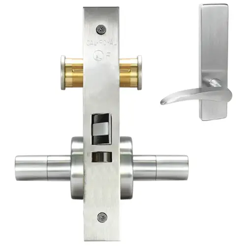 ESCUTCHEON PRIVACY MORT LOCK Satin chromium plated