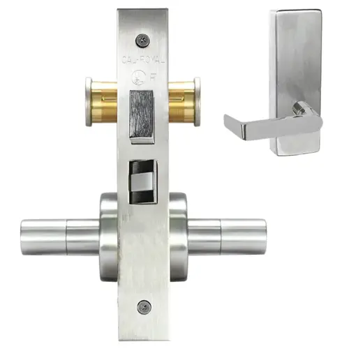 ESCUTCHEON STORE DOOR LOCK MO Bright chromium plated