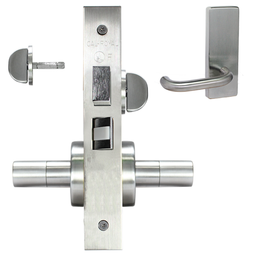 ESCUTCHEON PRIVACY MORT LOCK Satin chromium plated