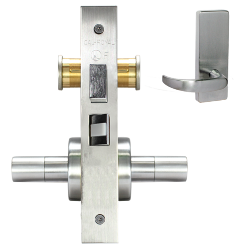 ESCUTCHEON STORE DOOR LOCK MO Bright chromium plated