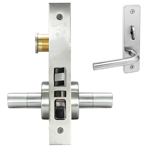 ESCUTCHEON PRIVACY MORT LOCK Satin chromium plated