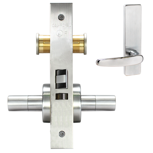 APARTMENT ENTRANCE MORTISE LOC Satin chromium plated