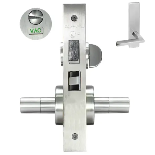 ESCUTCHEON PRIVACY WITH DEADB Satin chromium plated