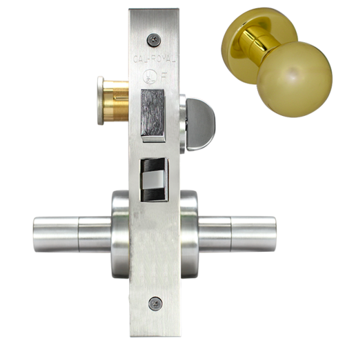 SECTIONAL CORRIDOR MORT LOCK Satin brass