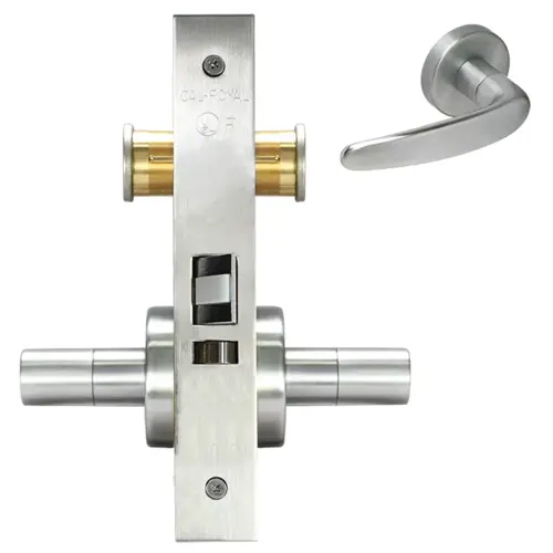 SECTIONAL PRIVACY MORT LOCK Bright chromium plated