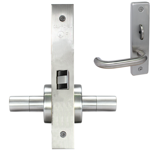 ESCUTCHEON PASSAGE MORT LOCK Bright brass